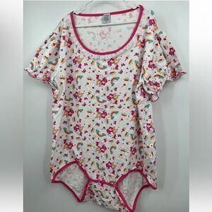 Rearz Adult Baby Halloween Costume Plus Sz 3X Unicorns, Rainbows, Ice Cream